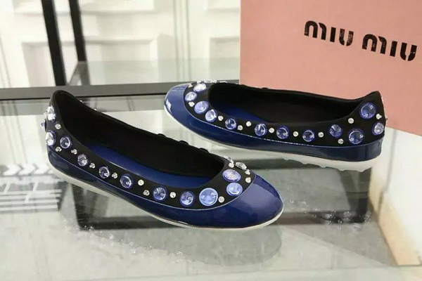 MIUMIU Shallow mouth flat shoes Women--001